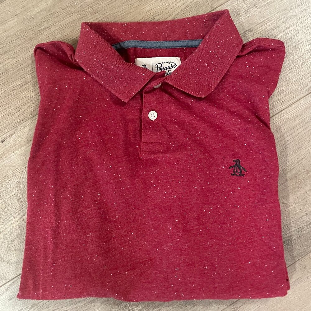 PENGUIN | Men Polo Shirt | Size L | Red